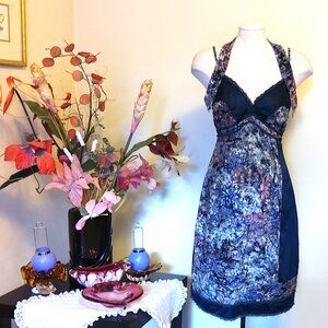 NWT IAM.GIA Women's Quality Sleeveless V Neck Floral Printed Midi Dress Size S